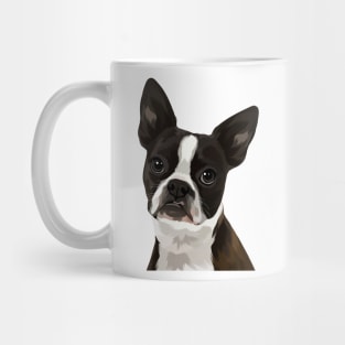 Boston Terrier Illustration Mug